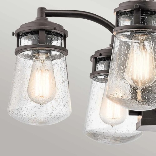 Żyrandol Lyndon - 5 źródeł światła - Architektoniczny brąz