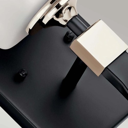 Kinkiet Marette - 1 źródło światła - Czarny, nikiel