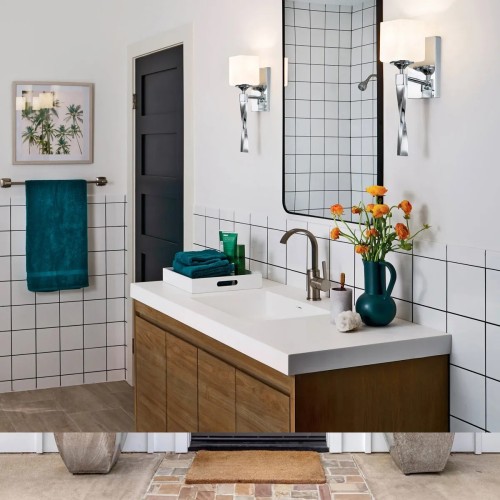 Kinkiet Marette - 1 źródło światła - Polerowany chrom