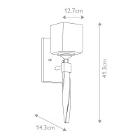 Kinkiet Marette - 1 źródło światła - Polerowany chrom