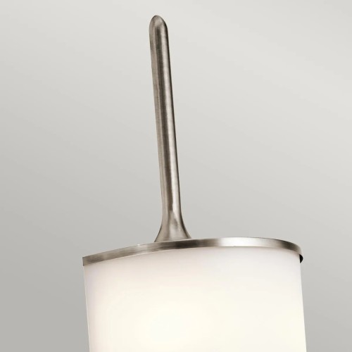 Duży kinkiet Mona - 2 źródła światła - Pewter