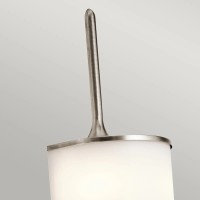 Duży kinkiet Mona - 2 źródła światła - Pewter