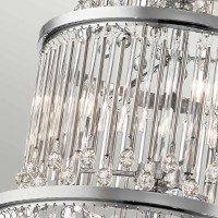 Żyrandol Piper - 18 źródeł światła - Polerowany chrom