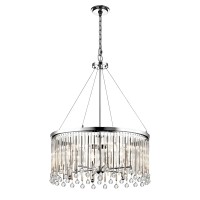 Lampa wisząca Piper - 6 źródeł światła - Polerowany chrom