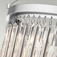 Półplafon Piper - 3 źródła światła - Polerowany chrom