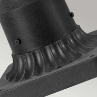 Latarnia cokołowa Riverwood - 1 źródło światła - Postarzany cynk