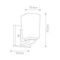 Kinkiet Roehm - 1 źródło światła - Polerowany chrom