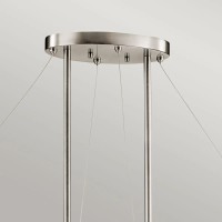 Lampa wyspowa Silver Coral - 4 źródła światła - Pewter