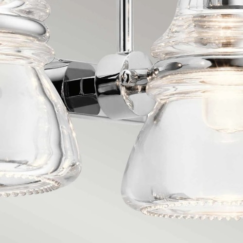 Kinkiet Talland - 2 źródła światła - Polerowany chrom