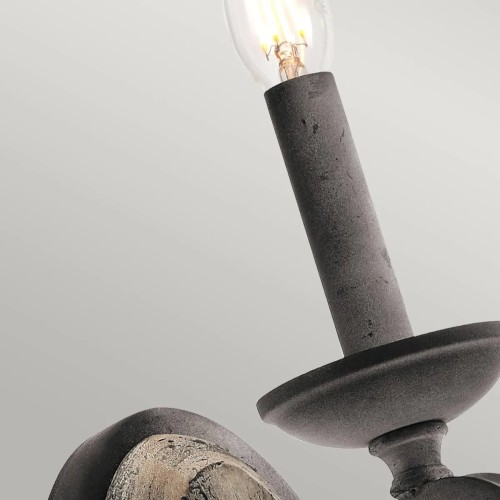 Kinkiet Taulbee - 1 źródło światła - Postarzany cynk