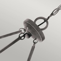 Żyrandol Taulbee - 6 źródeł światła - Postarzany cynk