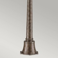 Średnia latarnia słupkowa Tournai - 1 źródło światła - Szaro-brązowy