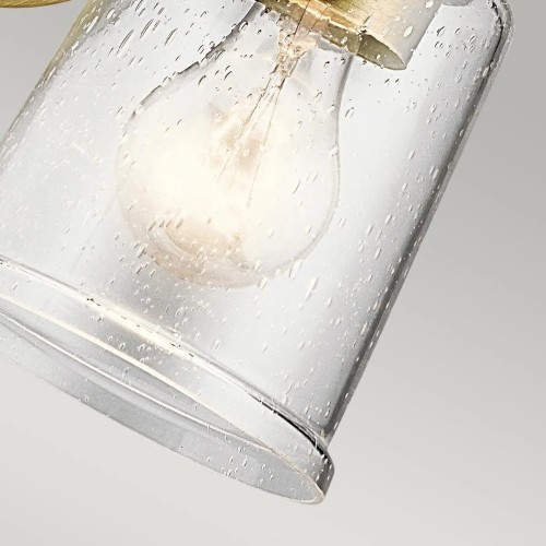 Kinkiet Waverly - 1 źródło światła - Naturalny mosiądz