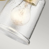 Kinkiet Waverly - 1 źródło światła - Naturalny mosiądz