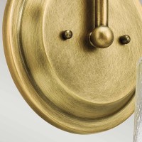 Kinkiet Waverly - 1 źródło światła - Naturalny mosiądz