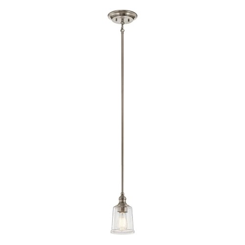 Mała lampa wisząca Waverly - 1 źródło światła - Pewter