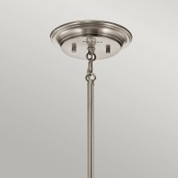 Mała lampa wisząca Waverly - 1 źródło światła - Pewter