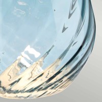 Mała lampa stołowa Lena - 2 źródła światła - Niebieski - Niebieski abażur