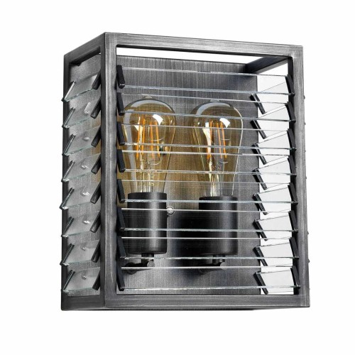 Kinkiet Louvre - 2 źródła światła - Szary