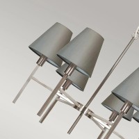 Żyrandol Lucerne - 6 źródeł światła - Szczotkowany nikiel