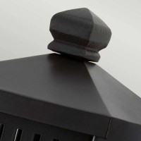 Latarnia naścienna Matlock - 1 źródło światła - Postarzany brąz