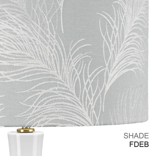 Lampa stołowa MILO - 2 źródła światła - Postarzany mosiądz