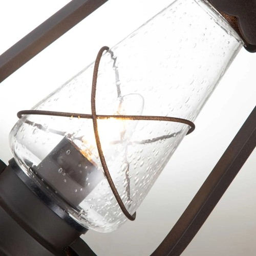 Latarnia cokołowa Miners - 1 źródło światła - Postarzany brąz