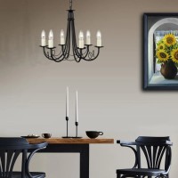 Żyrandol Minster - 6 źródeł światła - Czarny