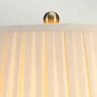 Duża lampa stołowa Morris - 1 źródło światła - Czarny, złoty