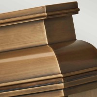 Duża latarnia naścienna Old Bailey - 2 źródła światła - Postarzany mosiądz