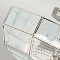 Półplafon Old Park - 2 źródła światła - Polerowany nikiel