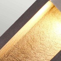 Średni słupek ogrodowy LED Parkstone - Bazalt, stal nierdzewna