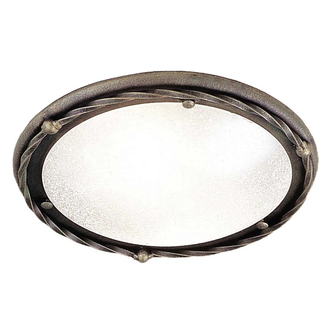 Plafon Pembroke - 1 źródło światła - Czarny, złoty