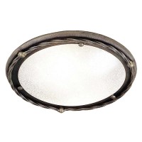 Plafon Pembroke - 1 źródło światła - Czarny, złoty