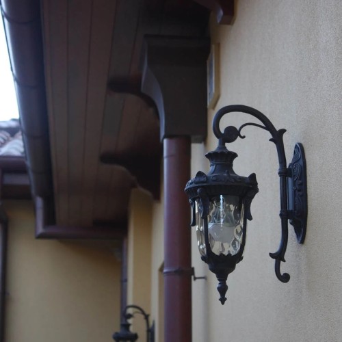 Mała latarnia naścienna Philadelphia PH2 - 1 źródło światła - Postarzany brąz