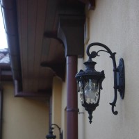 Mała latarnia naścienna Philadelphia PH2 - 1 źródło światła - Postarzany brąz