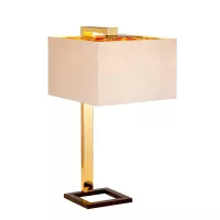 Lampa stołowa Plein - 1 źródło światła - Ciemnobrązowy, polerowane złoto