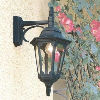 Latarnia naścienna Parish PR2 - 1 źródło światła - Czarny