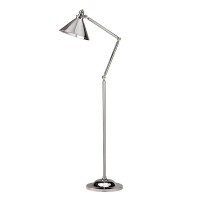Lampa podłogowa Provence - 1 źródło światła - Polerowany nikiel