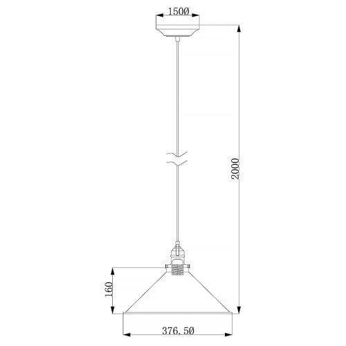 Lampa wisząca Provence - 1 źródło światła - Postarzany brąz