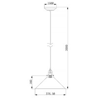 Lampa wisząca Provence - 1 źródło światła - Postarzany brąz