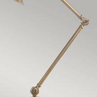 Lampa stołowa Provence - 1 źródło światła - Postarzany mosiądz