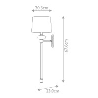 Kinkiet Barbour - 1 źródło światła - Brązowy