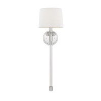 Kinkiet Barbour - 1 źródło światła - Polerowany nikiel