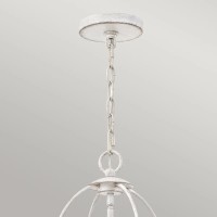 Lampa wisząca Bradbury - 4 źródła światła - Antyczna biel