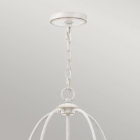 Żyrandol Bradbury - 5 źródeł światła - Antyczna biel