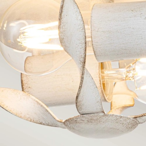 Plafon Bradbury - 2 źródła światła - Antyczna biel