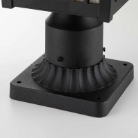 Średnia latarnia cokołowa Cedar Point - 1 źródło światła - Czarny