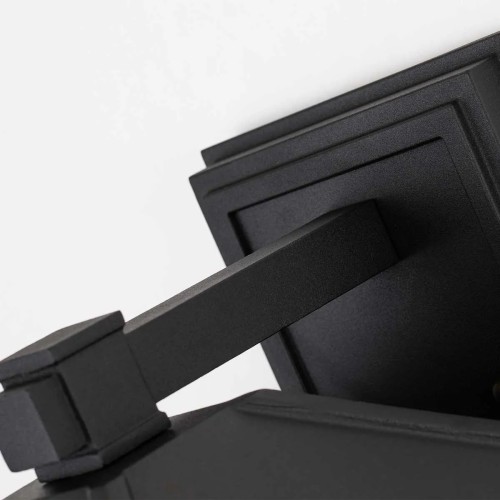 Duża latarnia naścienna Cedar Point - 1 źródło światła - Czarny