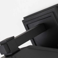 Duża latarnia naścienna Cedar Point - 1 źródło światła - Czarny